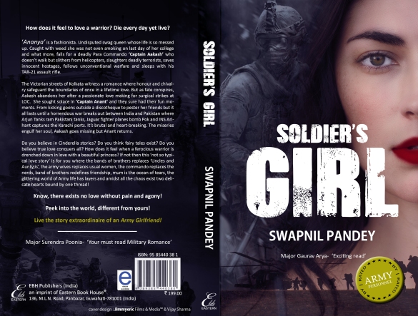 soldier's girl swapnil pandey indian army military romance army love story army wife army girlfriend contemproray fiction chick lit hit book of the year most popular fiction in india teen young adult