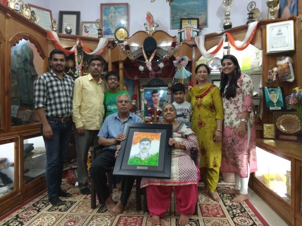 hutansh verma portraits of patriots martyr families paintings art