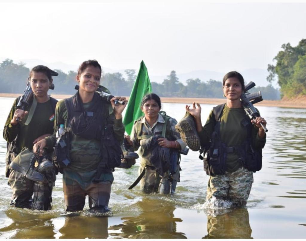 sunaina patel, DRG Chattishgarh, Danteshwari fighters commando naxal naxalite woman empowerment safoora zargar pregnant commando woman fighter India police constable ANI SP abhishek pallav 