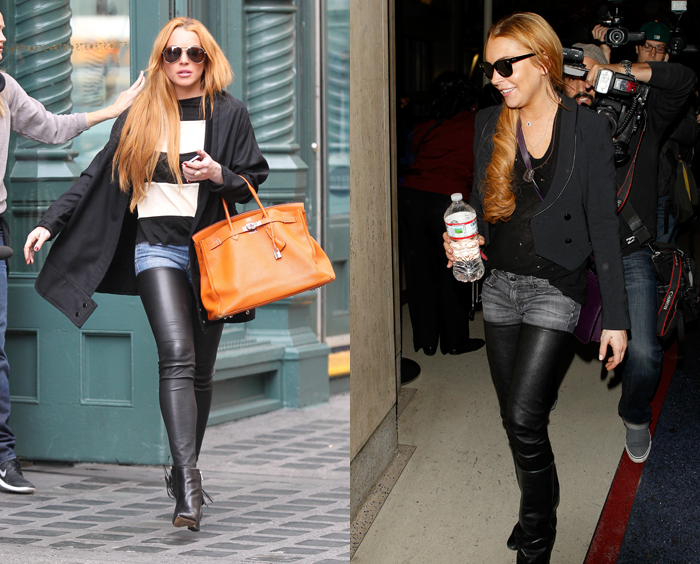 lindsay_lohan winter fall street style